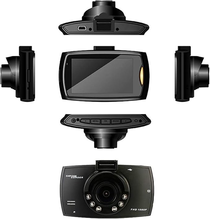 Cameră Auto DVR AT PERFORMANCE® 360° Full HD 1080P, Viziune Nocturnă, G-Sensor, Loop Recording, Mini Dash Cam cu Detecție Mișcare – Fără Card